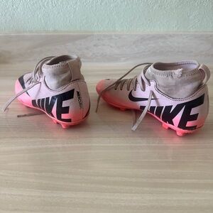 Nike Pink and Black High-Top Cleats